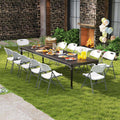 4/8/12 Pack HDPE Plastic Folding Chairs, Waiting Room Chairs with Metal Frame, Portable Banquet Chairs, Vinyl Stackable Party Chairs