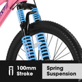 Ecarpat 26 in Mountain Bike Adults Womens Mountain Bicycles with Dual Disc Brakes Shimano 21 - Speed Full Suspension MTB Bicycles for Outdoor Commuting Exercise, Multi Colors